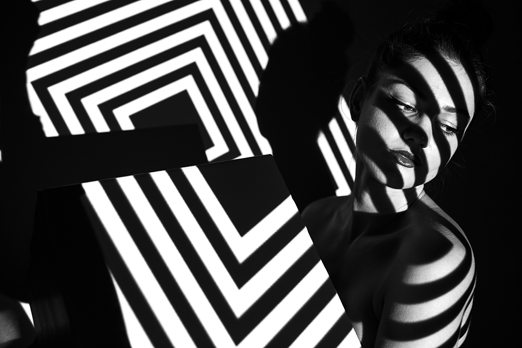Black shape of light Black shape of light