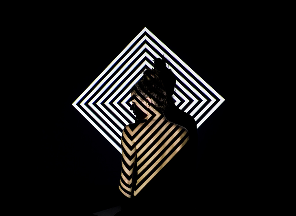 Black shape of light Black shape of light